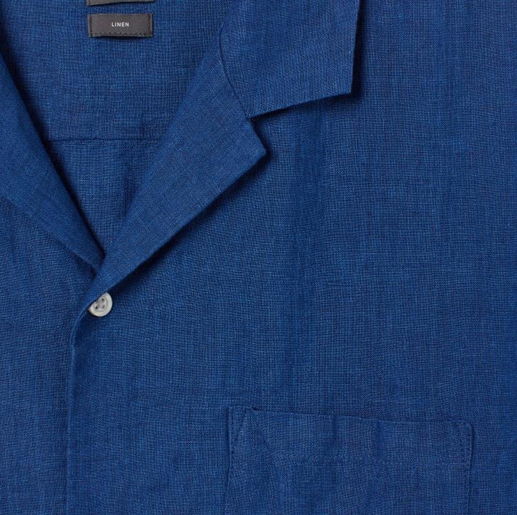 product-1-1 Short Sleeve men linen collared shirt6