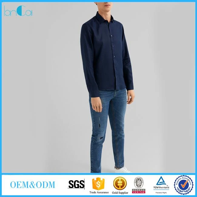 Latest Long Sleeve Premium Linen Shirts Mens